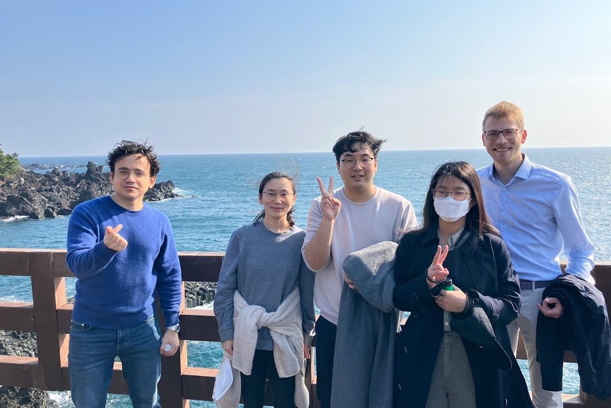 Lab outing by the sea. (photograph 2 of 3)