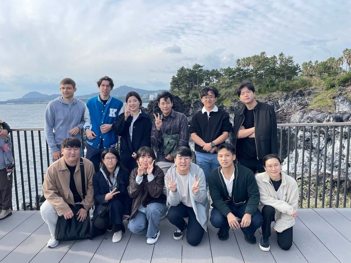 Hyeonggue Song, Wonjin Choi, Nolan Rene Moreaux and Chang Min Lee presented their research at the KSME 2024 Annual Meeting (대한기계학회 2024년 학술대회) in Jeju Island, Korea. (photograph 4 of 6)