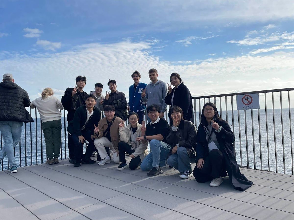 Hyeonggue Song, Wonjin Choi, Nolan Rene Moreaux and Chang Min Lee presented their research at the KSME 2024 Annual Meeting (대한기계학회 2024년 학술대회) in Jeju Island, Korea. (photograph 5 of 6)