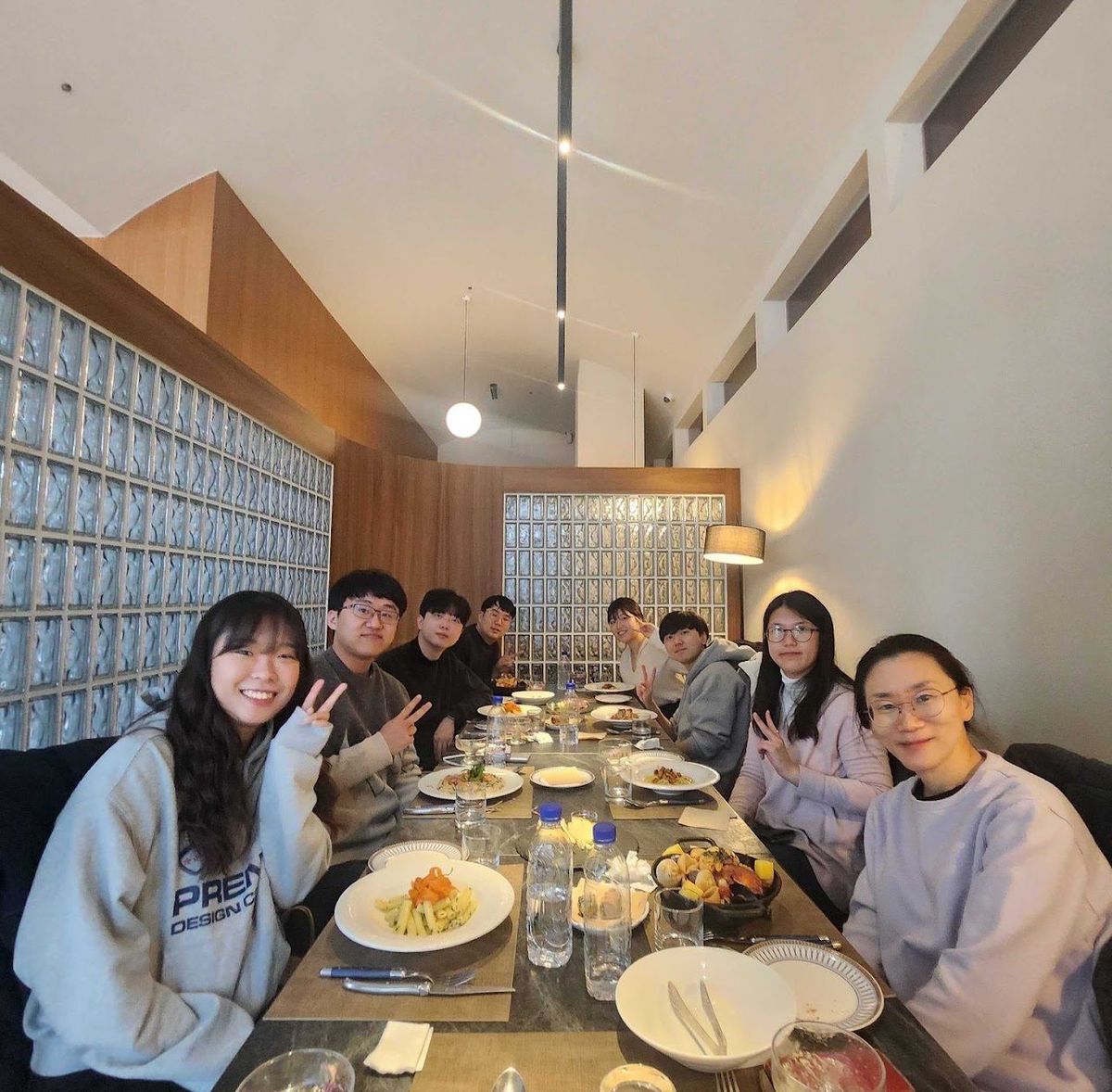 Lab dinner. (photograph 2 of 2)