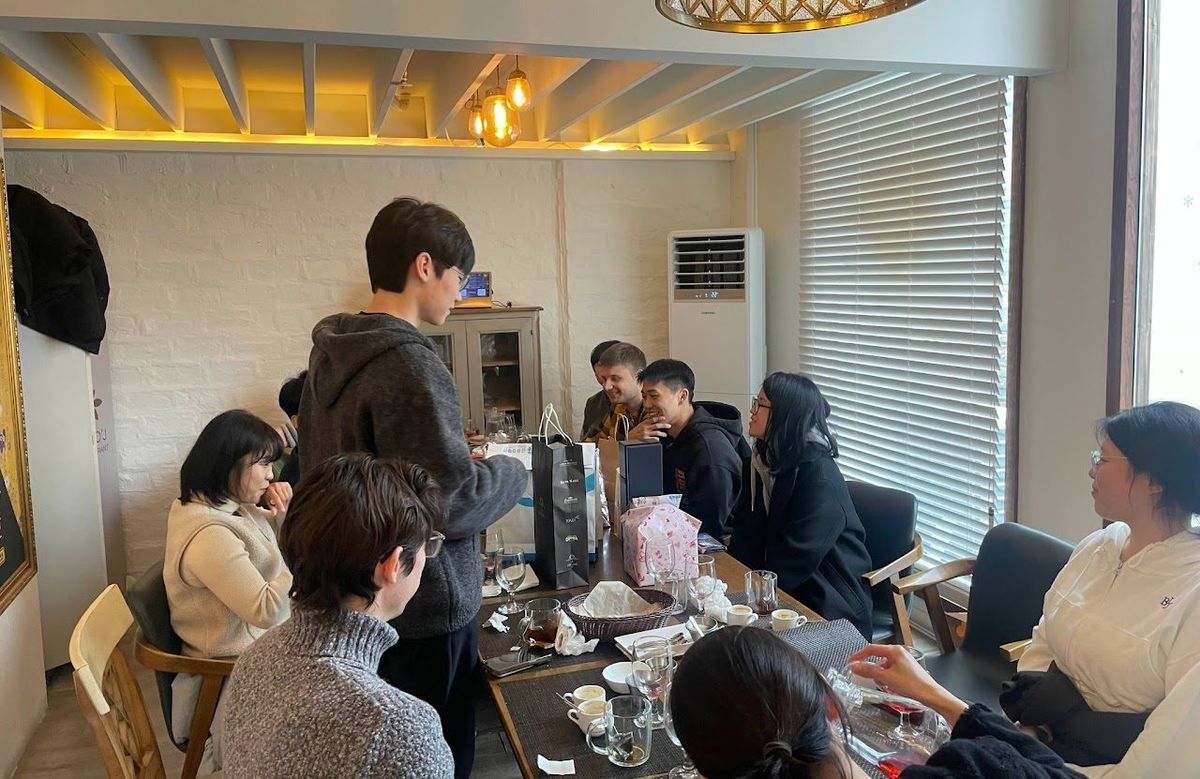 Lab lunch. (photograph 2 of 2)