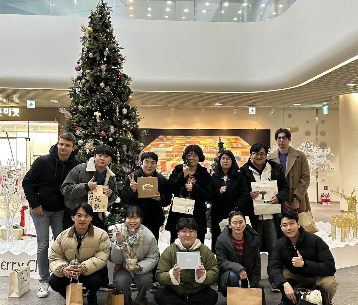 Year-end gathering. (photograph 2 of 2)